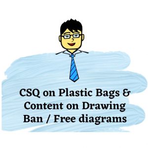 CSQ On Plastic Bags And Drawing Of Ban And Free Diagrams | Economics Tuition Online